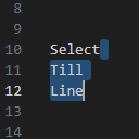 select-till-line